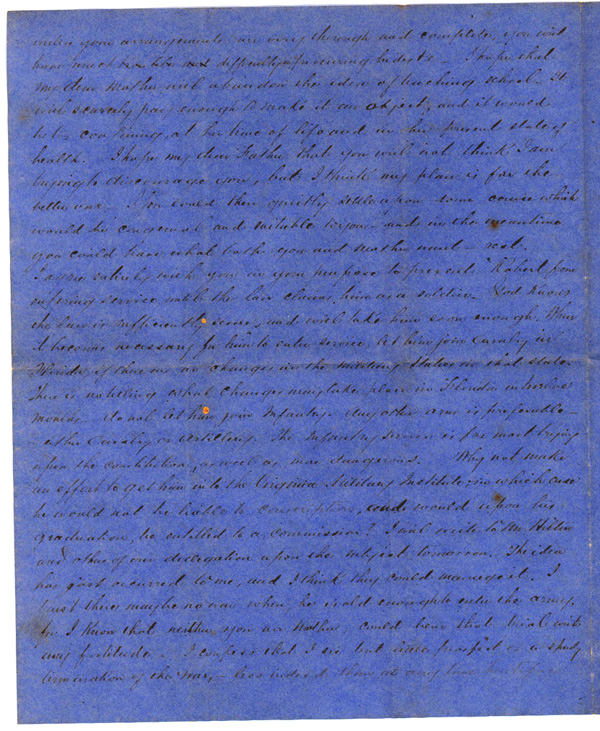 Letter, November 17, 1864, T. W. Brevard, 