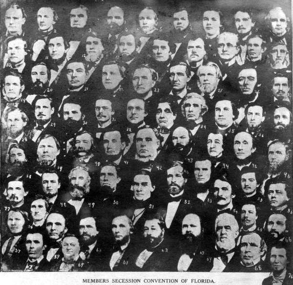 Members of the 1861 Secession convention: Tallahassee, Florida