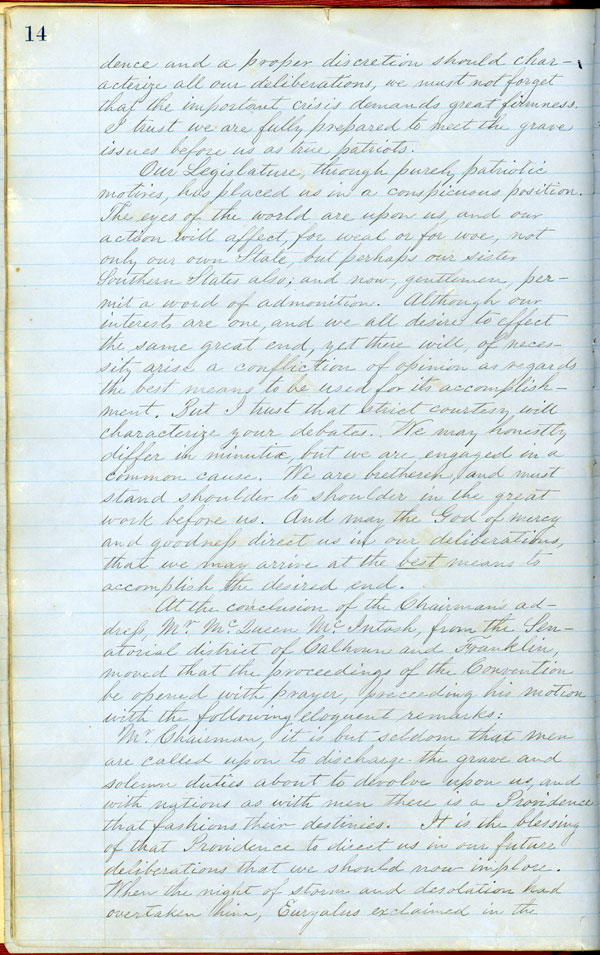 Florida Convention of the People, Minutes, 1861-1862.