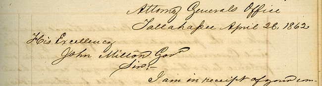 John B. Galbraith to John Milton, April 28, 1862