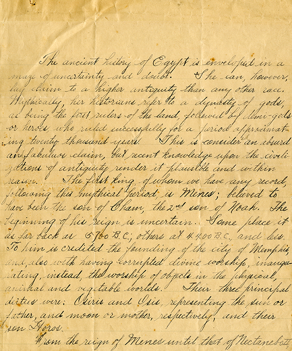 Rahn’s First Prize Essay on Egypt, 1907
