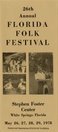 26th Annual Florida Folk Festival Brochure, 1978