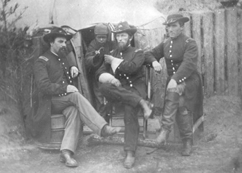 Members of the 75th Ohio Infantry in Jacksonville (1864)