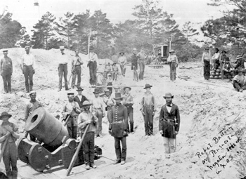 Rebel battery Pensacola, Florida (186-)