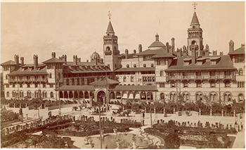 Looking northwest at the Hotel Ponce de Leon (ca. 1900)