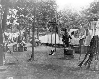 Spanish-American war camp scene: Tampa, Florida  (1898)