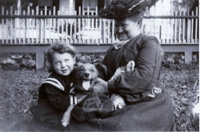 Child, Dog, Woman, Enjoying Each Other's Company Then