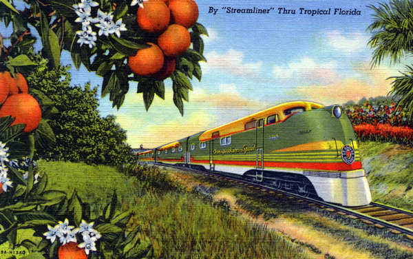 By streamliner thru tropical Florida