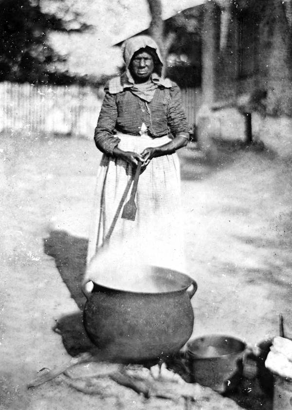 African American woman making soap (c.1910)