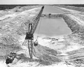 Construction work on the Cross Florida Barge Canal