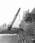 Construction of the St. Johns Lock.