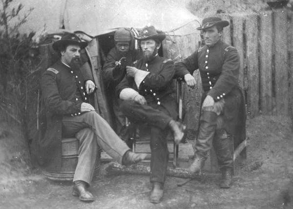 Members of the 75th Ohio Infantry in Jacksonville (1864)