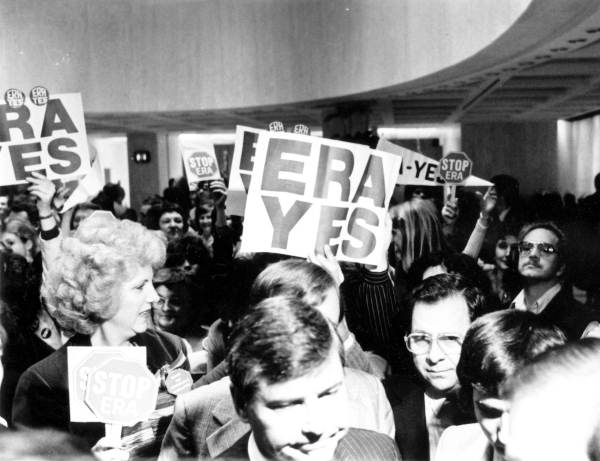 ERA demonstration in the Florida State Capitol's Rotunda