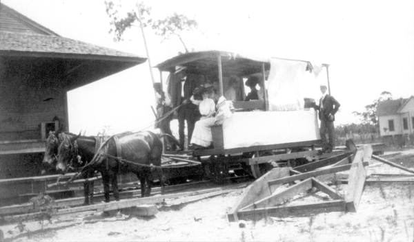 Panacea-Sopchoppy tram car (circa 1900s).