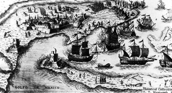 Depiction of the 1781 Siege of Pensacola.