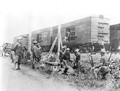 21st Infantry loading L & N Railroad for Port Tampa during the Spanish-American war