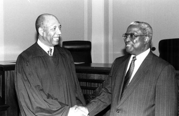 11th U.S. Circuit Court of Appeals judge Joseph Hatchett being honored during a ceremony in Tallahassee, Florida.