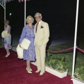 Mr. and Mrs. Shepard Boneparth at the Poinciana Club in Palm Beach.