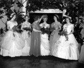 1954 "Jeanie Ball" Queen, Barbara Foster, being crowned at the Stephen Foster State Memorial Center - White Springs, Florida