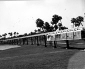 View of the monorail at Busch Gardens - Tampa, Florida