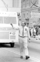 Lawton Chiles in the Springtime Tallahassee parade - Tallahassee, Florida.