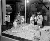 Boys viewing a diorama of the Second Seminole War at the Museum of Florida History - Tallahassee, Florida