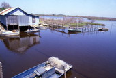 Boathouse and dock at Cedar Key, Florida.