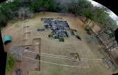 Panoramic view at Mission San Luis - Tallahassee, Florida.