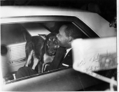 Martin Luther King, Jr. being escorted away from the Grand Jury in St. Augustine, Florida.