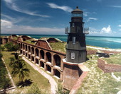 Fort Jefferson lighthouse - Garden Key, Florida