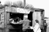 Deborah Chester's "Conch-n-Crab Fritters" stand set up at Zora Neale Hurston Festival- Eatonville, Florida