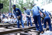 Gandy dancers at the Florida Folk Festival- White Springs, Florida