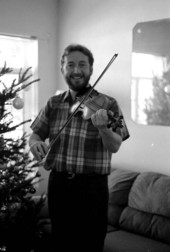 James Kelly playing the Irish fiddle - Miami, Florida.