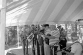 Goose Culbreath, third from right, performing with The Grand Old Opry of Cortez at the 1992 Florida Folk Festival - White Springs, Florida.