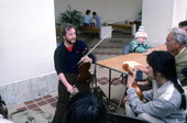 Irish fiddler James Kelly leading a workshop at the Traditions Festival - Miami, Florida.