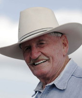 Portrait of poet cowboy Carl Sharp in Kenansville, Florida.