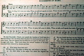 "Rudiments of Music" from a revised copy of the "Sacred Harp" by W.M. Cooper - Old Chicora, Florida