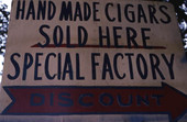 Sign to Rafael Martinez's cigar factory Ramar Cigars - Miami, Florida.