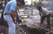 Barbecuing lechon - Jacksonville, Florida