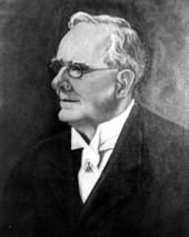 Painted portrait of Florida's 22nd Governor Sidney Johnston Catts