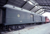 Railroad car on display at the Gold Coast Railroad Museum in Miami.