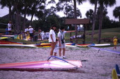 Spectators at boardsailing contest at Punta Gorda.