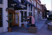 Visitors outside the Governors Inn in Tallahassee.