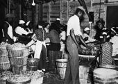 Migrant workers at a bean canning plant - Dania, Florida