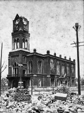 Remains of a county building, after the Fire of 1901 - Jacksonville, Florida.