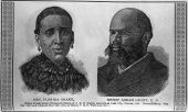 Former slave Bishop Abram Grant, D.D. and wife Florida Grant.