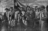 Cuban volunteers in the barracks.