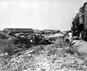 Wrecked relief train - Islamorada, Upper Matecumbe Key