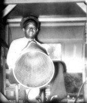 Skipper Manning Lockett on an underwater viewing boat - Rainbow Springs, Florida