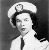 Annie Will Langford in her Navy uniform.